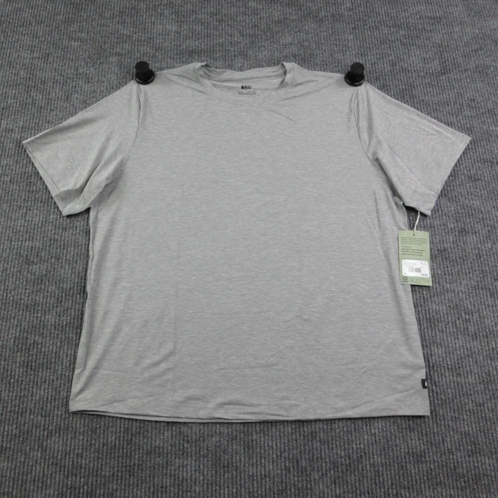 REI Co-op Shirt Mens XL Gray Active Pursuits Moisture Wicking Quick Dry NWT